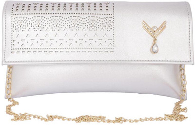 

Aliado Women Casual Silver Leatherette Sling Bag