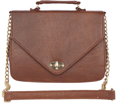 

Aliado Women Casual Brown Leatherette Sling Bag