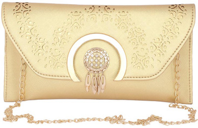

Aliado Women Casual Gold Leatherette Sling Bag