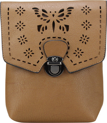 

Aadhunik Libaas Women Formal, Casual, Evening/Party Khaki PU Sling Bag