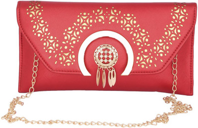 

Aliado Women Casual Red Leatherette Sling Bag