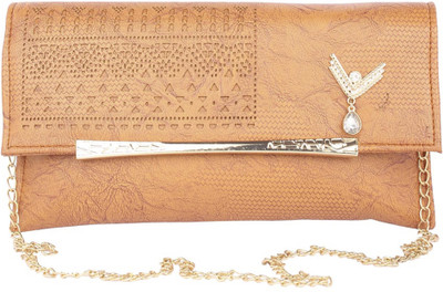 Aliado Women Casual Brown Leatherette Sling Bag
