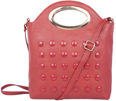 

Aliado Women Casual Red Leatherette Sling Bag
