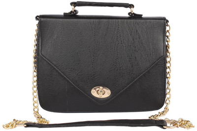 

Aliado Women Casual Black Leatherette Sling Bag
