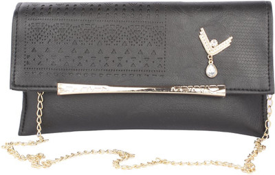

Aliado Women Casual Black Leatherette Sling Bag