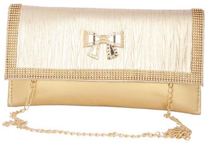 

Aliado Women Casual Gold Leatherette Sling Bag