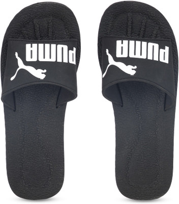 

Puma Purecat Slides, Black-white