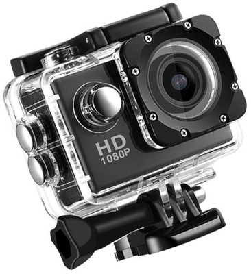 

BERRIN 1080P HD Sports Action Camera 900MAH Rechargeable Batteries, Support up to 32GB SD Card And Multi Language Action Video Waterproof Camera Up To 30M 2 Inch LCD Super Wide Angle Sports and Action Camera(Black, 12 MP)