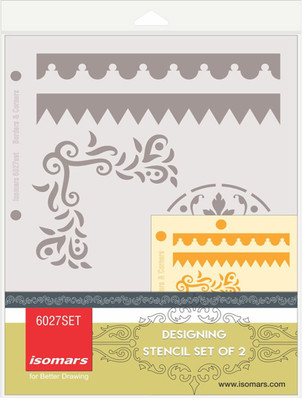 

Isomars Set of 2 - Design 27 Designing Stencil(Pack of 2, Engraved)