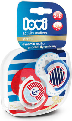 Lovi Dynamic Soother Marine Anchor 3-6 soother(Blue)