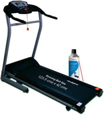 

Healthgenie Drive 4012M Motorized Treadmill with Silicone Lubricant 550ml, Manual Incline & Max Speed 14 Kmph Treadmill