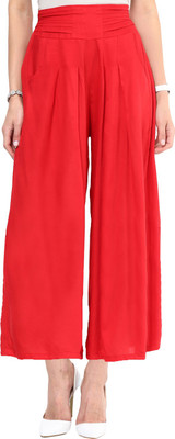 

Uptownie Lite Regular Fit Women's Red Trousers