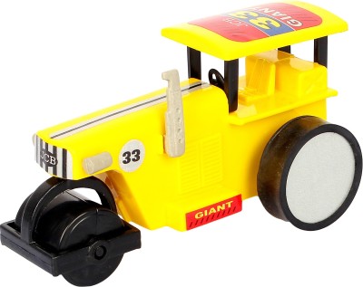 

Shinsei Pull Back Road Roller Small | No Battery No Remote|Miniature Scaled Models | TATA City Team | Dinky Cars | Yellow(Yellow)