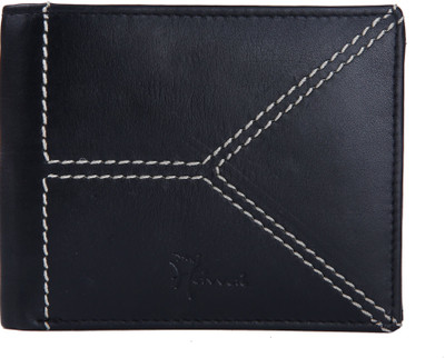 

Hawai Men Black Genuine Leather Wallet(5 Card Slots)