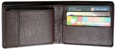 

Rex Men Brown Genuine Leather Wallet(13 Card Slots), Black