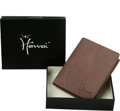

Hawai Men Brown Genuine Leather Wallet(6 Card Slots)