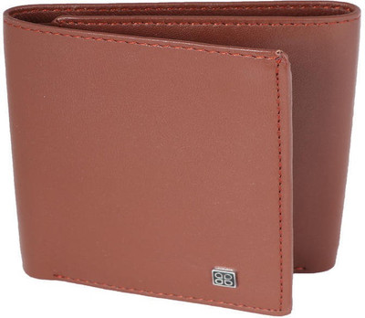

Addons Men Tan Genuine Leather Wallet(4 Card Slots)