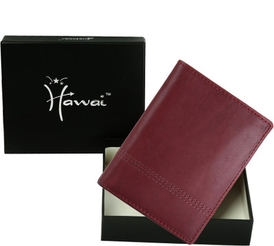 

Hawai Men Maroon Genuine Leather Wallet(7 Card Slots)