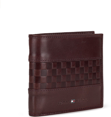 

Tommy Hilfiger Men Formal Brown Genuine Leather Wallet(4 Card Slots), Navy/brown