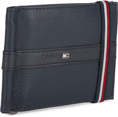 

Tommy Hilfiger Men Casual Blue Genuine Leather Wallet(3 Card Slots), Navy