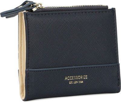 

Accessorize Women Casual, Formal Blue Artificial Leather Wallet(6 Card Slots), Navy