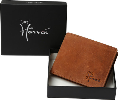 

Hawai Men Tan Genuine Leather Wallet(7 Card Slots)
