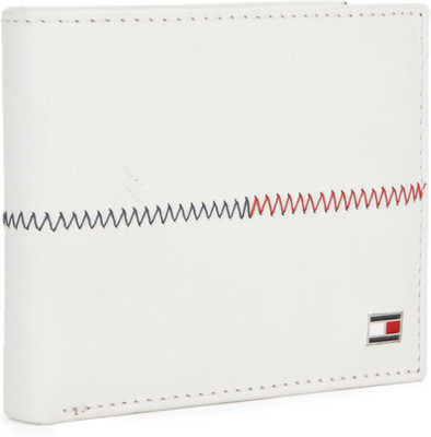 

Tommy Hilfiger Men White Genuine Leather Wallet(4 Card Slots)