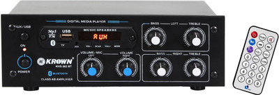 

KE Krown 6000W PMPO Dual Channel Stereo with inbuilt Bluetooth, FM & USB KHS-302 60 W AV Power Amplifier(Black)