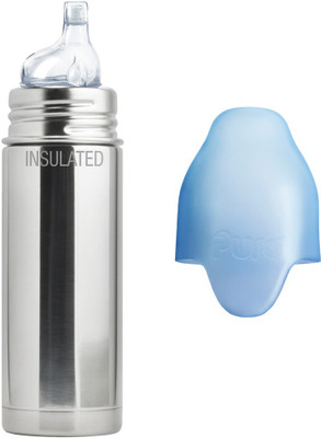 

Pura 9 oz Stainless Steel Insulated Sippy Cup with Silicone Sleeve - 260 ml(Natural)