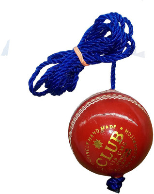 

QUINERGYS ® RED STROKE BALL Cricket Ball - Size: 5.5 Cricket Leather Ball(Pack of 1, Red), Atomic tangerine