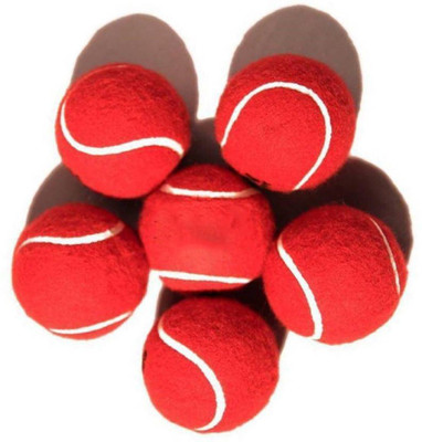 

QUINERGYS ® Approver & Certified Solid Tennis Heavy Cricket Ball Cricket Tennis Ball(Pack of 6, Red), Red-type-038
