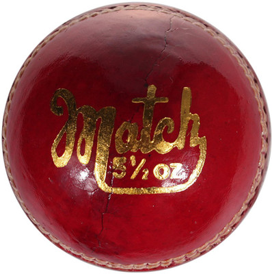 QUINERGYS ® Waterproofed Match Corky Cricket Ball 4 3/4oz-5 1/2oz Cricket Leather Ball(Pack of 1, Red)