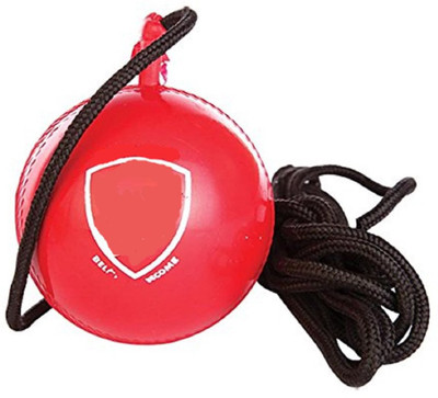 

QUINERGYS ® Professional Grade Poly Hanging Cricket Ball Cricket Leather Ball(Pack of 1, Red), Cinnabar