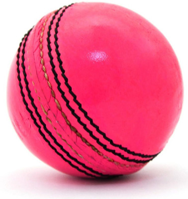 

QUINERGYS ™ Heavy Duty Hand stitched grade-A test 4-Piece crown red colored leather cricket ball Swing FighterHand- Seamed Cricket Leather Ball(Pack of 1, Pink)