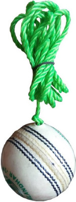 

QUINERGYS ™ Pro Impact Leather Cricket Ball with Rope (for KNOCKING and PRACTICE) Cricket Leather Ball(Pack of 1, White), Eggshell
