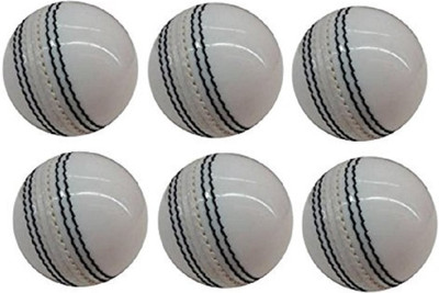 

QUINERGYS ® Pletinum High Grade "A" White Cricket Ball | Pure Leather | Test Grade Yorker Professional Grade Cricket Leather Ball(Pack of 6, White)