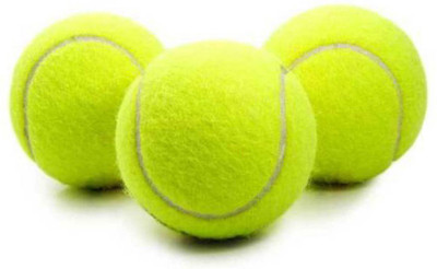 

QUINERGYS ® Sports Tournament Outdoor Cricket Ball Cricket Tennis Ball(Pack of 3, Yellow), Yellow-type-003