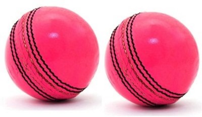 

QUINERGYS ™ Super A++ Quality Inspired - Grade A Cricket Ball Yorker Black Cobra Hand- Seamed Cricket Leather Ball(Pack of 2, Pink)