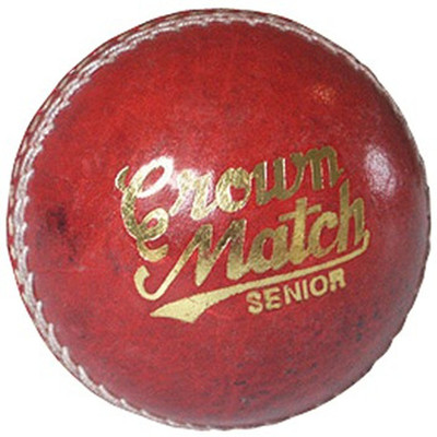 

QUINERGYS ™ Highly Resistant Authentic Hi-Visibility Hand- Seamed cricket ball, with a hard wearing lacquer finish Waterproofed Googley Professional Grade Cricket Leather Ball(Pack of 1, Red)