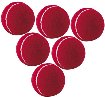 

QUINERGYS ™ Professional Grade Sports Yellow Tennis Balls Sports Tournament Outdoor Fun Cricket Ball Cricket Tennis Ball(Pack of 6, Red), Red-type-045