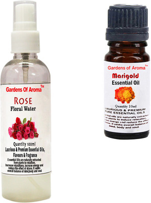 

Gardens Of Aroma Rose Floral Water And Marigold Essential Oil(110 ml)