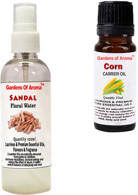 

Gardens Of Aroma Sandal Floral Water And Corn Essential Oil(110 ml)