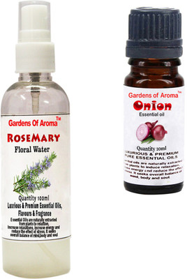 

Gardens Of Aroma Rosemary Floral Water And Onion Essential Oil(110 ml)