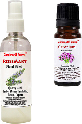 

Gardens Of Aroma Rosemary Floral Water And Geranium Essential Oil(110 ml)
