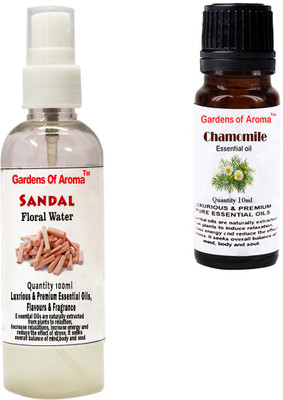 

Gardens Of Aroma Sandal Floral Water And Chamomile Essential Oil(110 ml)