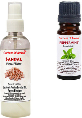 

Gardens Of Aroma Sandal Floral Water And Peppermint Essential Oil(110 ml)