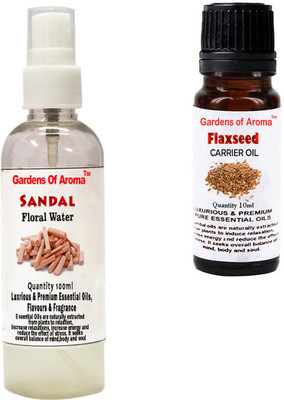 

Gardens Of Aroma Sandal Floral Water And Flaxseed Essential Oil(110 ml)