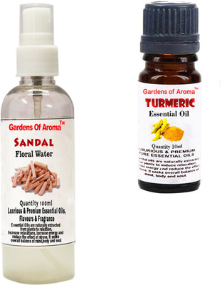

Gardens Of Aroma Sandal Floral Water And Tumeric Essential Oil(110 ml)