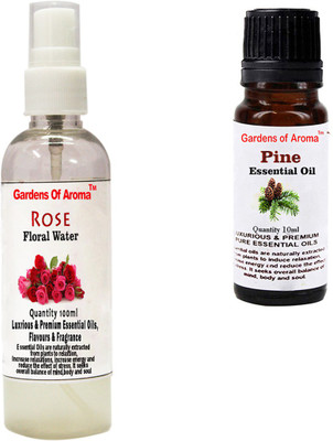 

Gardens Of Aroma Rose Floral Water And Pine Essential Oil(110 ml)