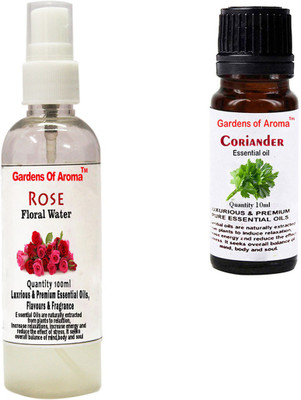 

Gardens Of Aroma Rose Floral Water And Coriander Essential Oil(110 ml)